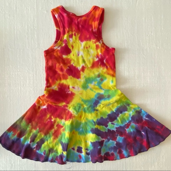 DENNYS Tie-Dye Dress with Studded Peace Sign - Picture 6 of 6
